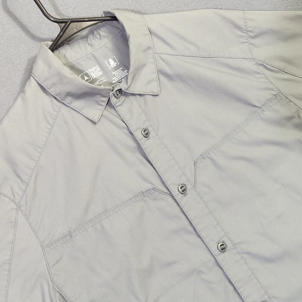 Triple Aught Design Shirt Mens XL Gray Gemini Long Sleeve Button T00900 USA Made